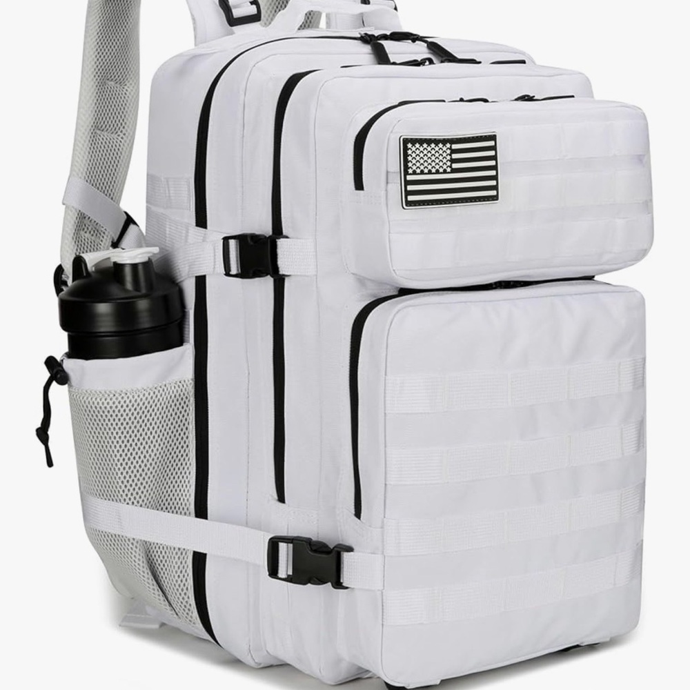 White Tactical Backpack